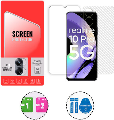 ARBAN Front and Back Tempered Glass for Realme 10 Pro 5G (1 FREE CAMERA LENS) WITH FRONTBACK SCREEN PROTECTOR(Pack of 1)