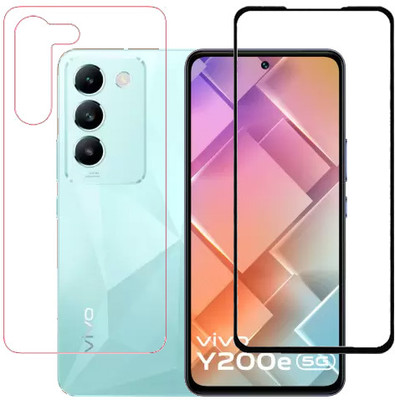 HOBBYTRONICS Front and Back Tempered Glass for Vivo Y200E 5G, Vivo T3 5G(Pack of 1)