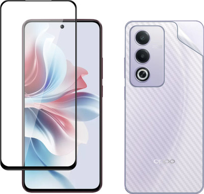 Vatsin Front and Back Tempered Glass for Oppo A3 Pro, Oppo A3 Pro [Back Carbon Fiber](Pack of 2)