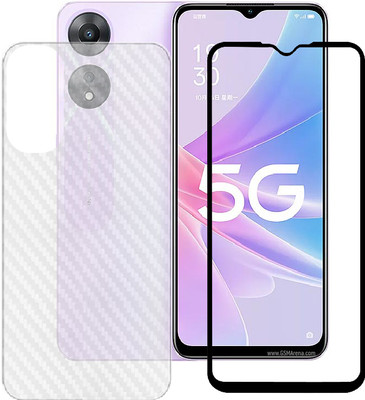 LILLIPUT Front and Back Tempered Glass for Oppo A58 5G(Pack of 2)