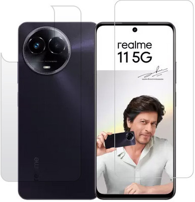 HOBBYTRONICS Front and Back Tempered Glass for realme 11 5G, realme 11, realme 11x 5G, realme 11x(Pack of 1)