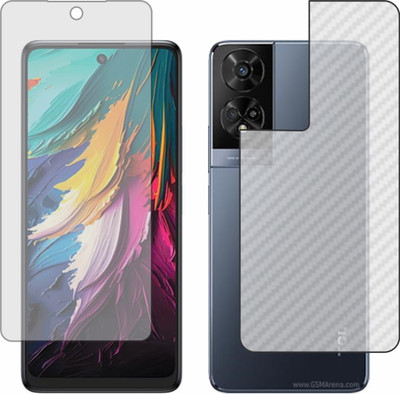 MOBART Front and Back Tempered Glass for TCL 50 XE NxtPaper(Pack of 2)