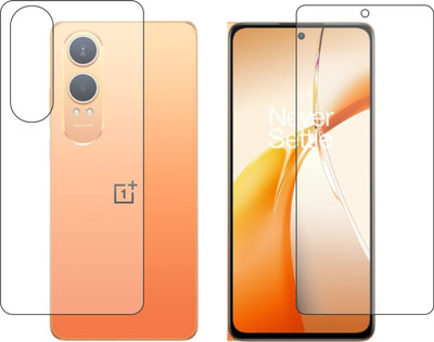 chakoor Front and Back Tempered Glass for OnePlus Nord CE4 lite 5G(Pack of 2)