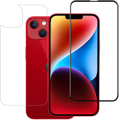YOGKREETI Front and Back Tempered Glass for Apple iPhone 14 Plus(Pack of 2)