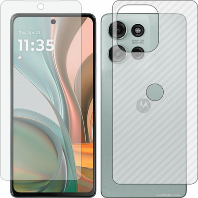 MOBART Front and Back Tempered Glass for Moto G75(Pack of 2)