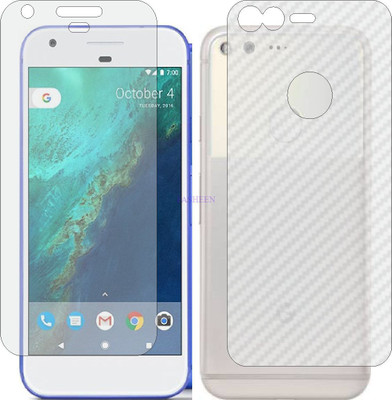 Fasheen Front and Back Tempered Glass for GOOGLE PIXEL (Front Matte Finish & Back 3d Carbon Fiber)(Pack of 2)