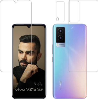 Vatsin Front and Back Tempered Glass for ViVO V21e(Pack of 3)