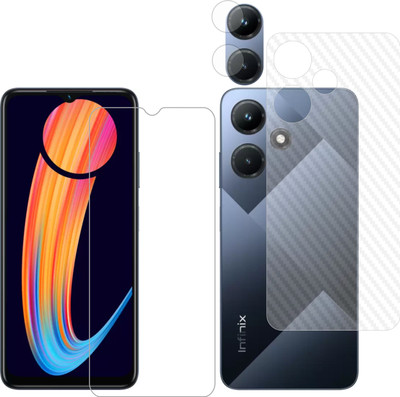 Vatsin Front and Back Tempered Glass for Infinix Hot 30i(Pack of 3)