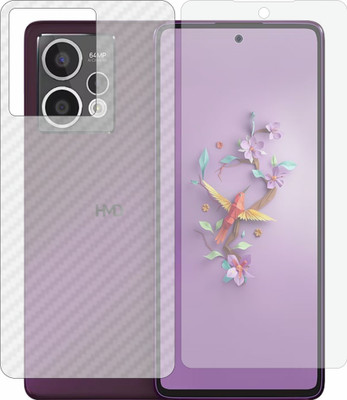 Mobling Front and Back Tempered Glass for Hmd Crest Max(Pack of 2)