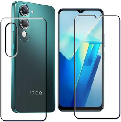 tombik Front and Back Tempered Glass for 6ssd-iQOO Z10 Lite-fb(Pack of 2)
