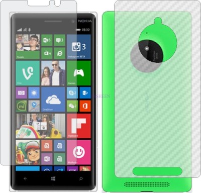 Fasheen Front and Back Tempered Glass for NOKIA LUMIA 830 (Front Matte Finish & Back 3d Carbon Fiber)(Pack of 2)