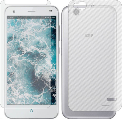 MOBART Front and Back Tempered Glass for LYF WATER 3(Pack of 2)