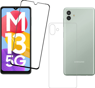 Vatsin Front and Back Tempered Glass for Samsung Galaxy M13 5G(Pack of 2)