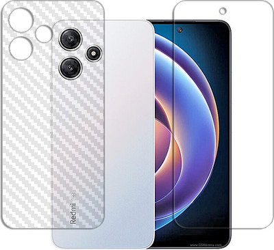 SOMTONE Front and Back Tempered Glass for Xiaomi Redmi Note 12R FRONT BACK(Pack of 1)