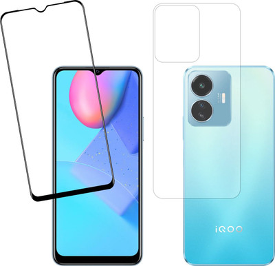 Ten To 11 Front and Back Tempered Glass for iQOO Z6 Lite 5G(Pack of 2)