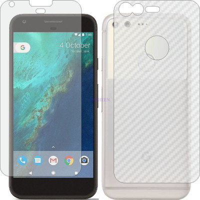 Fasheen Front and Back Tempered Glass for GOOGLE PIXEL XL (Front Matte Finish & Back 3d Carbon Fiber)(Pack of 2)