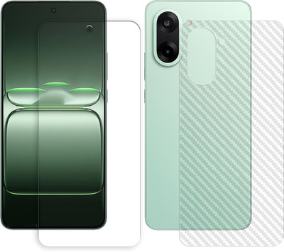 ARBAN Front and Back Tempered Glass for OnePlus Ace 5 Racing 5G Tempered Glass Screen Protector | Anti-Scratch | Edge to Edge Full Coverage | 9H Hardness (1 FRONT TEMPERED GLASS + 1 BACK CARBON FIBER SKIN)(Pack of 1) ARBAN Front and Back Tempered Glass for OnePlus Ace 5 Racing 5G Tempered Glass Screen Protector | Anti-Scratch | Edge to Edge Full Coverage | 9H Hardness (1 FRONT TEMPERED GLASS + 1 BACK CARBON FIBER SKIN)(Pack of 1)