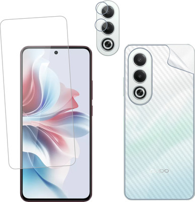 Ten To 11 Front and Back Tempered Glass for Oppo K12x 5G, Oppo K12x 5G [Back Carbon Fiber] [Rear Camera Lens Guard](Pack of 3)