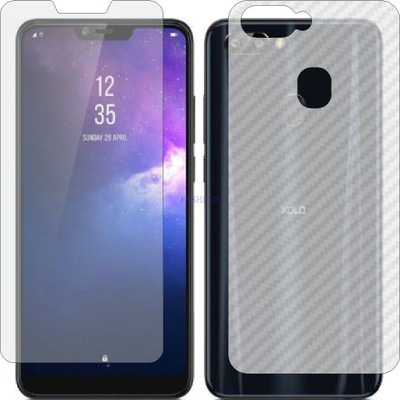 Fasheen Front and Back Tempered Glass for XOLO ZX (Front Matte Finish & Back 3d Carbon Fiber)(Pack of 2)