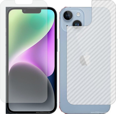 Fasheen Front and Back Tempered Glass for APPLE IPHONE 14(Pack of 2)