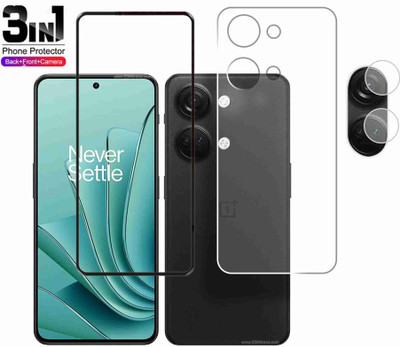 FINCH Front and Back Tempered Glass for ONEPLUS NORD 3 5G(Pack of 3)