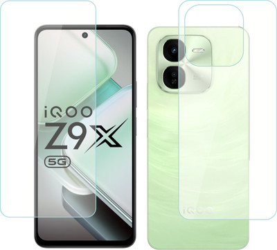 Vatsin Front and Back Tempered Glass for iQOO Z9X 5G(Pack of 2)