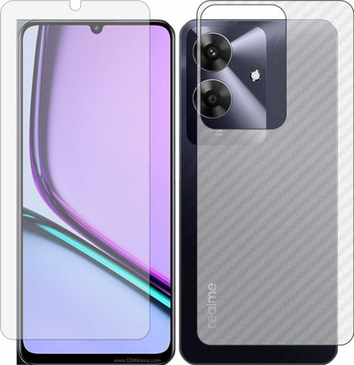 Mobling Front and Back Tempered Glass for Realme Note 60(Pack of 2)