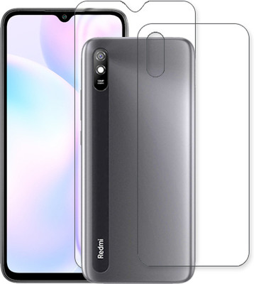 MUTAALI Front and Back Tempered Glass for Redmi 9i(Pack of 1)