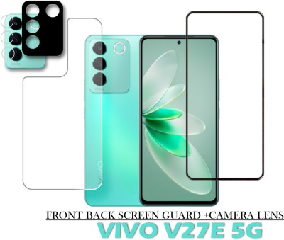 CXRTOPIL Front and Back Tempered Glass for VIVO V27E 5G(Pack of 2)