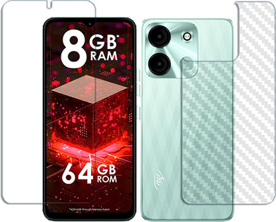 SOMTONE Front and Back Tempered Glass for Itel A60s FRONT BACK(Pack of 1)