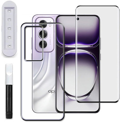 tombik Front and Back Tempered Glass for 20xq-OPPO Reno12-fb uv(Pack of 2)