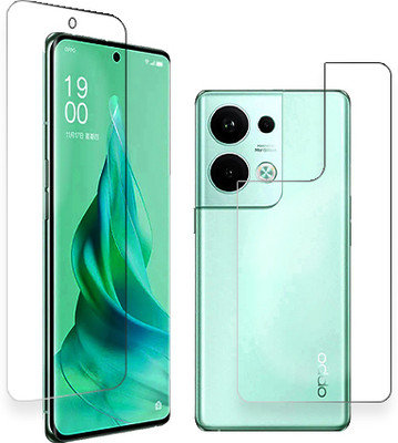 SOMTONE Front and Back Tempered Glass for Oppo Reno9 Pro plus FRONT BACK(Pack of 1)