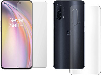 4 YARDS Front and Back Tempered Glass for Oneplus Nord CE 5G (Matte Finish)(Pack of 1)