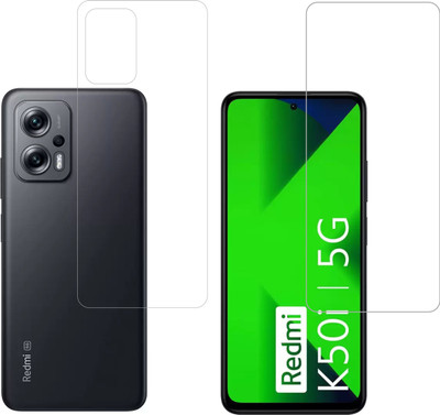 Ten To 11 Front and Back Tempered Glass for MI Redmi K50i(Pack of 2)