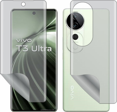 Mobling Front and Back Tempered Glass for Vivo T3 Ultra 5G (Edge To Edge TPU Full Coverage)(Pack of 1)