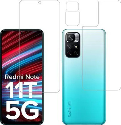 MUTAALI Front and Back Tempered Glass for Redmi Note 11T 5G(Pack of 1)