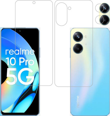 Ten To 11 Front and Back Tempered Glass for Realme 10 Pro 5G, Realme 10 Pro 5G [With Rear Camera Lens Guard](Pack of 3)