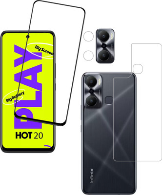 Ten To 11 Front and Back Tempered Glass for Infinix Hot 20 Play(Pack of 3)
