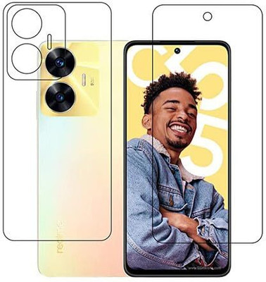 LIKEDESIGN Front and Back Tempered Glass for RealMe C55, C55(Pack of 1)