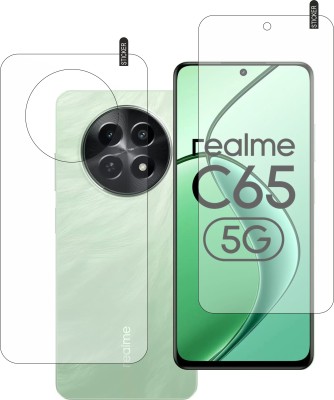 DORADO SHIELD Front and Back Tempered Glass for realme C65 5G(Pack of 2)