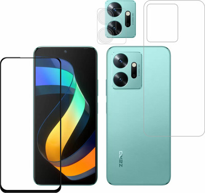 Vatsin Front and Back Tempered Glass for infinix zero 20(Pack of 3)
