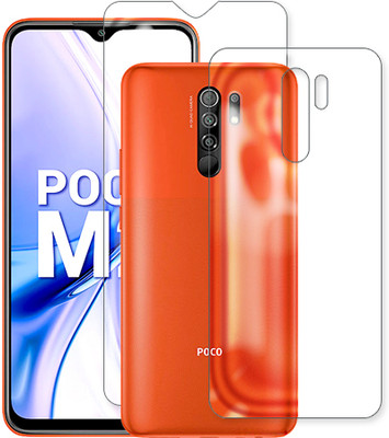 MUTAALI Front and Back Tempered Glass for Poco M2(Pack of 1)