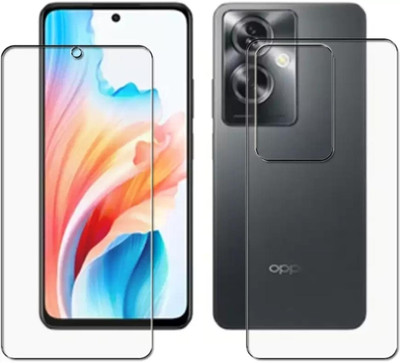 DOWRVIN Front and Back Tempered Glass for OPPO A2 FRONT AND BACK TEMPERED GLASS(Pack of 2)