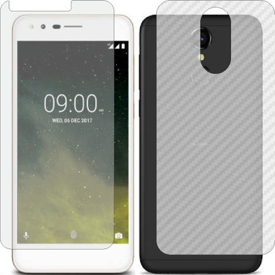 Fasheen Front and Back Tempered Glass for LAVA Z70(Pack of 2)