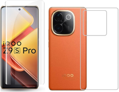 4 YARDS Front and Back Tempered Glass for iQOO Z9s Pro 5G(Pack of 1)