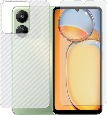 MOBART Front and Back Tempered Glass for Xiaomi Redmi 13C(Pack of 2)