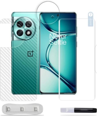 DB Front and Back Tempered Glass for ONEPLUS ACE 2 PRO 5G( 1 FRONT UV 9H CURVE HARDNESS FULL COVERAGE TEMPERED GLASS AND 1 BACK SCREEN GUARD(Pack of 3)