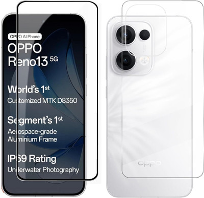 4 YARDS Front and Back Tempered Glass for Oppo Reno 13 5G (D-Plus)(Pack of 1)