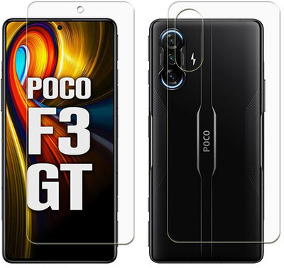 MUTAALI Front and Back Tempered Glass for Poco F3 GT(Pack of 1)