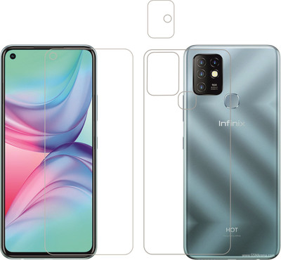Ten To 11 Front and Back Tempered Glass for Infinix Hot 10(Pack of 3)